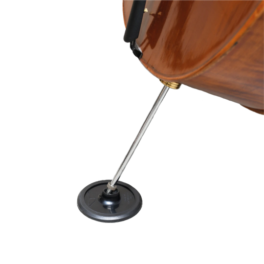 Cello endpin attached to Dolfinos cello endpin stopper (Basic Edition)
