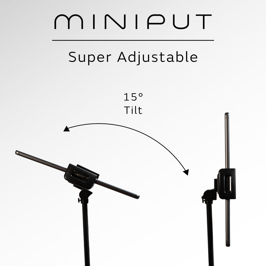 miniput music stand for tablets tiltable