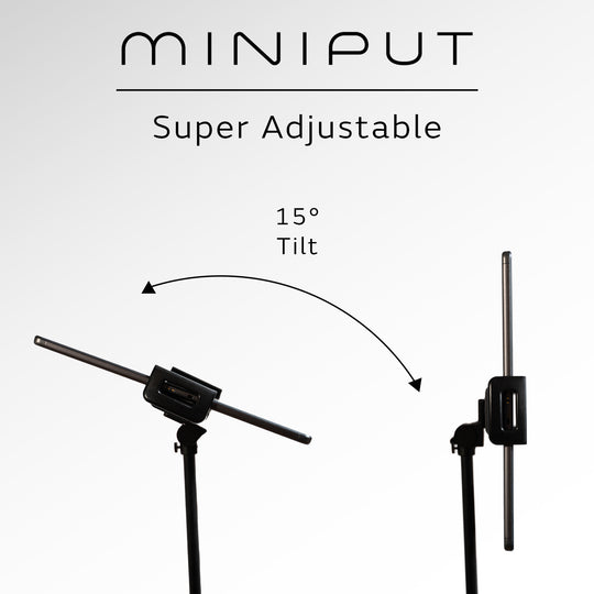 miniput music stand for tablets tiltable