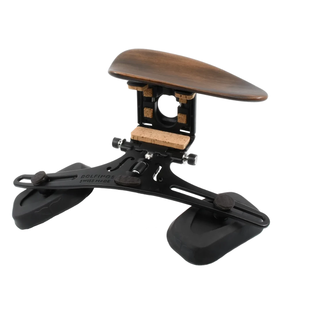 DOLFINOS Limited AIR Edition L.A shoulder rest and Berlin Brown chinrest for viola