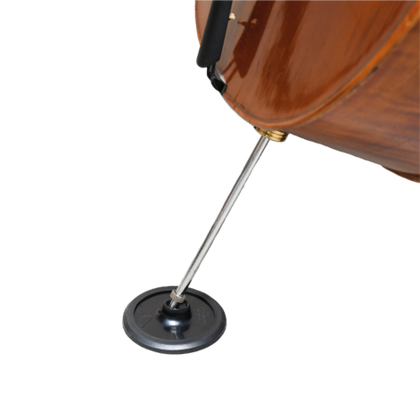 Cello endpin attached to Dolfinos cello endpin stopper (Basic Edition)
