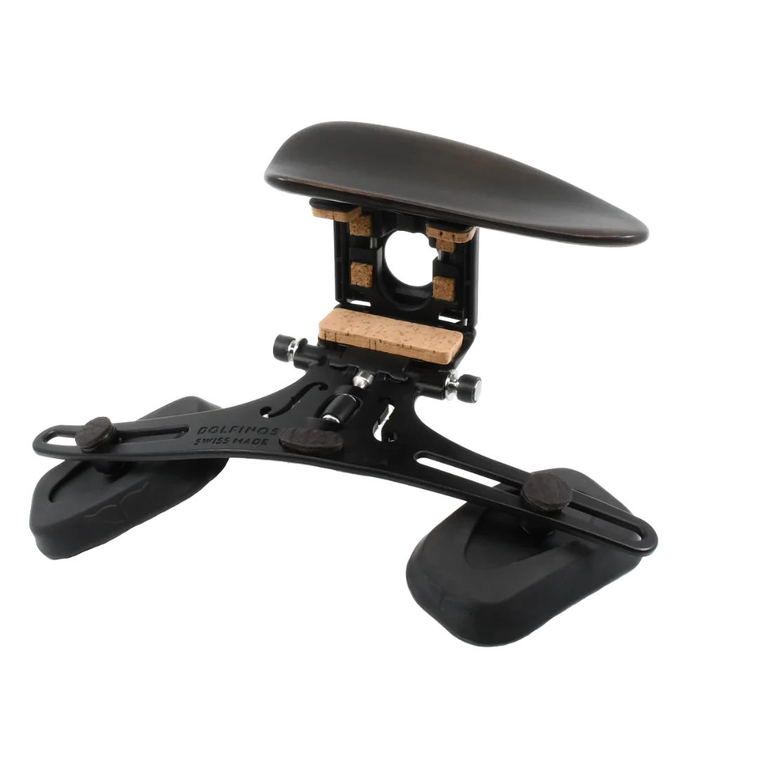 DOLFINOS Limited AIR Edition L.A shoulder rest and Berlin Black chinrest for viola