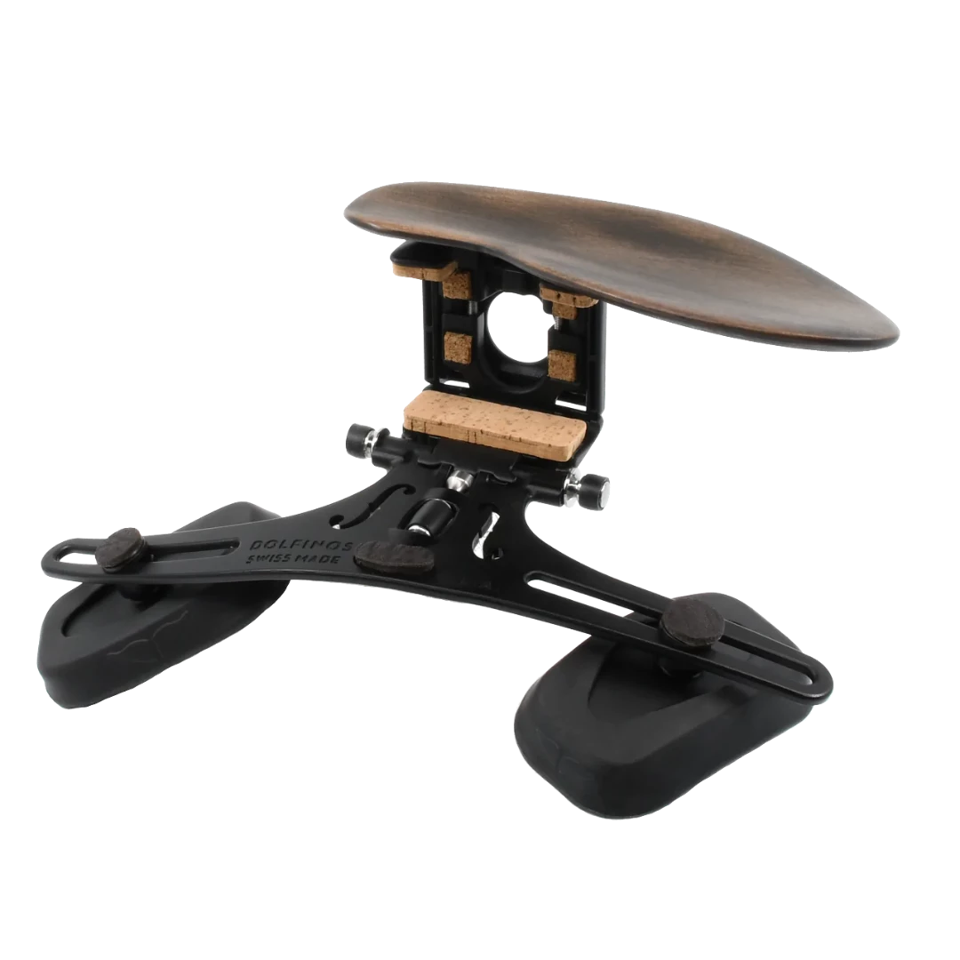 DOLFINOS Limited AIR Edition L.A shoulder rest and Lisbon Brown chinrest for viola