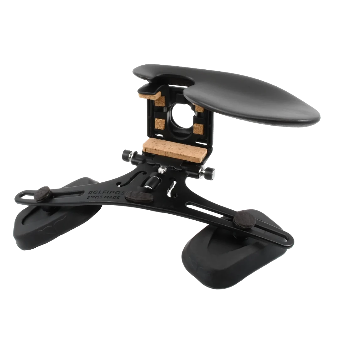 DOLFINOS Limited AIR Edition L.A shoulder rest and Venezia Black chinrest for viola