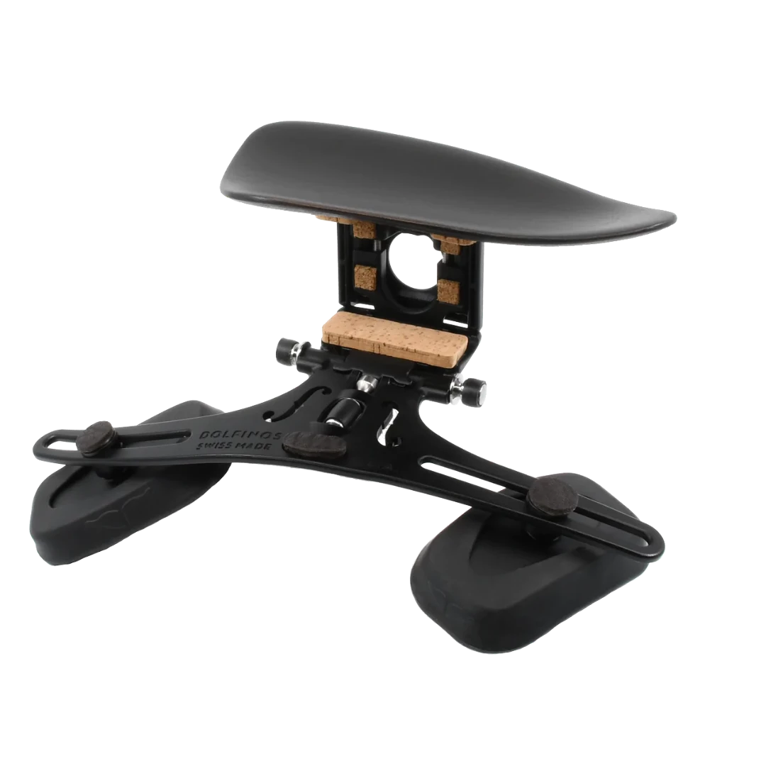 DOLFINOS Limited AIR Edition L.A shoulder rest and Vienna Black chinrest for viola