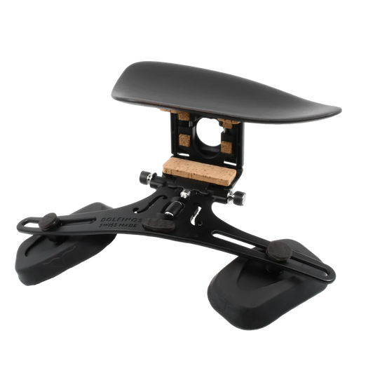 DOLFINOS Limited AIR Edition L.A shoulder rest and Vienna Black chinrest for viola
