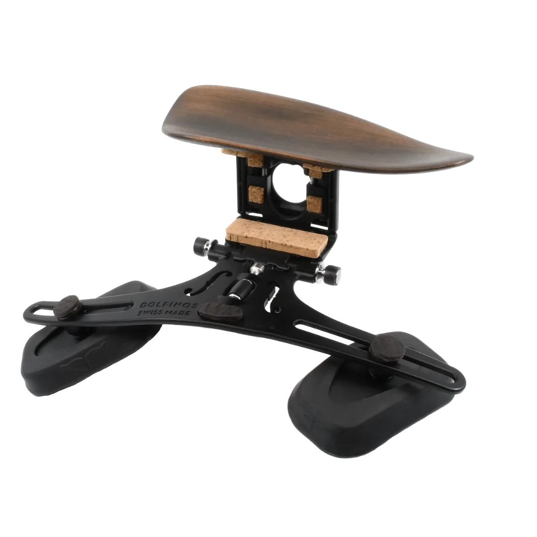 DOLFINOS Limited AIR Edition L.A shoulder rest and Vienna Brown chinrest for viola
